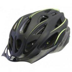 Cycle Tech fietshelm Fuse unisex matzwart/geel Cycle Tech Fuse fietshelm